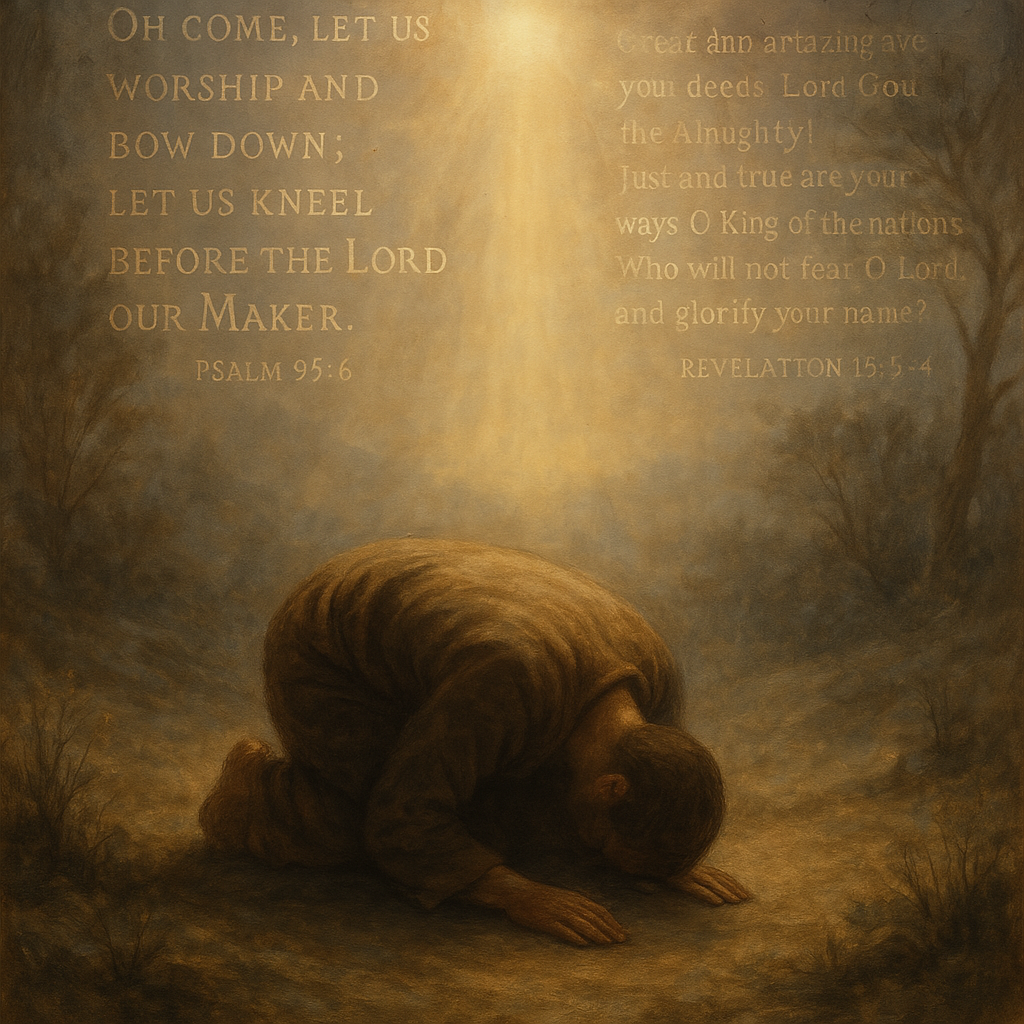 what is worship, image of person praying